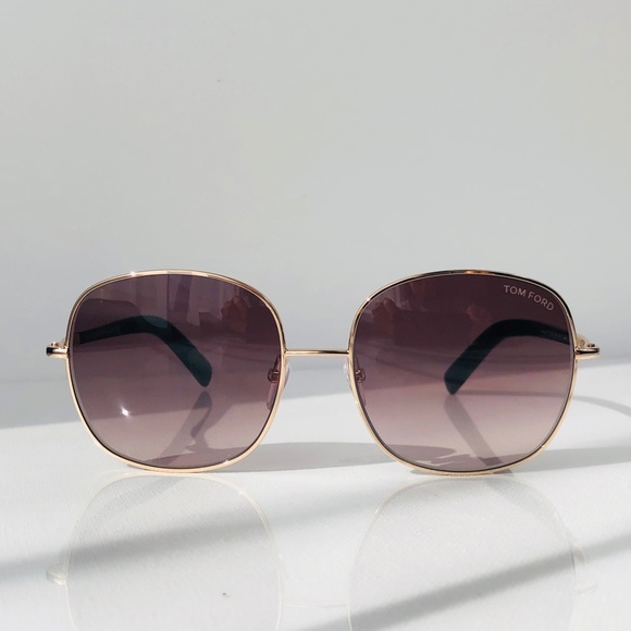 New TOM FORD Georgina Rounded Square Sunglasses - Picture 5 of 16